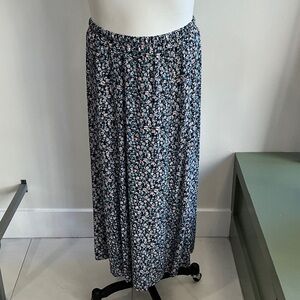 Armed Angels Floral Maxi Skirt in Navy and Pink NWT - Small (968)